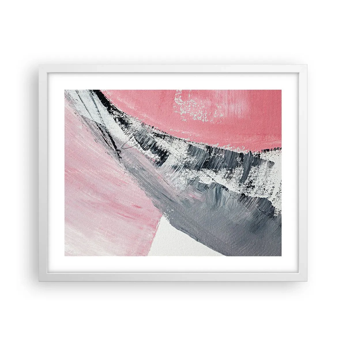 Plagát v bielom ráme - Zladená kompozícia - 50x40 cm