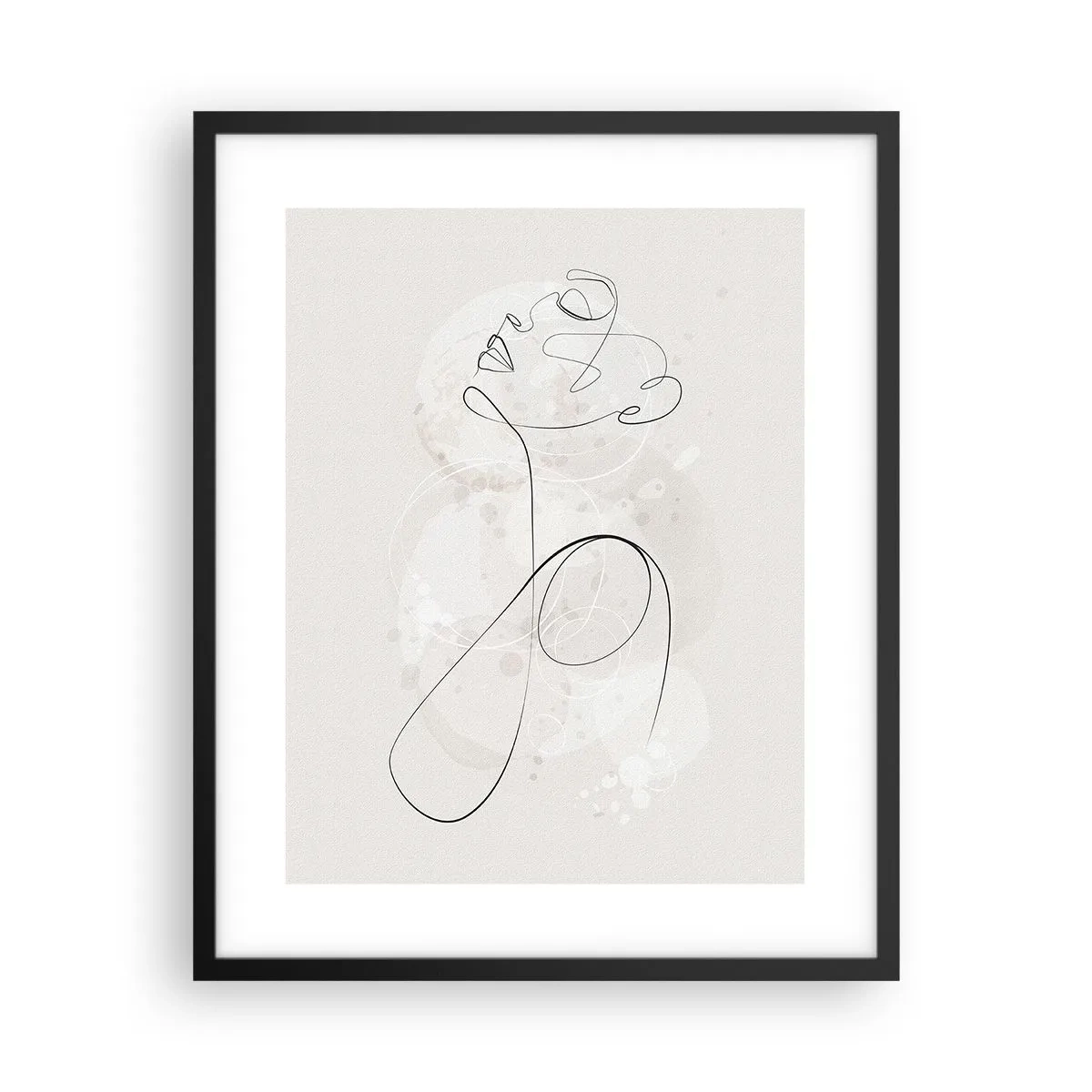 Plagát v čiernom ráme - Špirála krásy - 40x50 cm