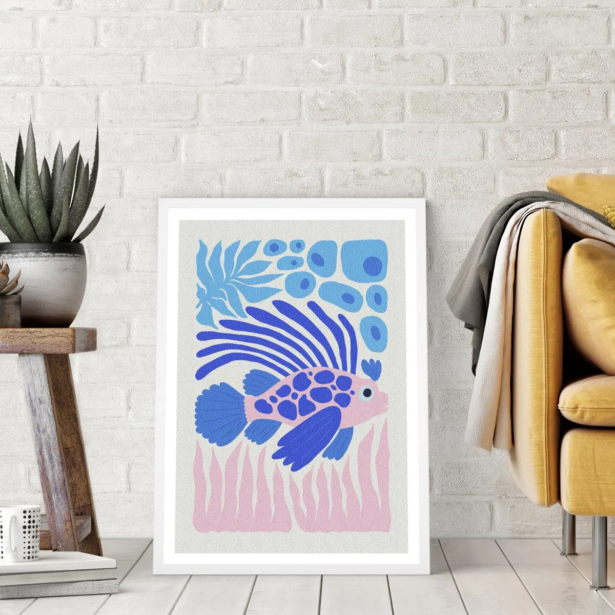 Plagát v bielom ráme - Vo svojom živle - 61x91 cm