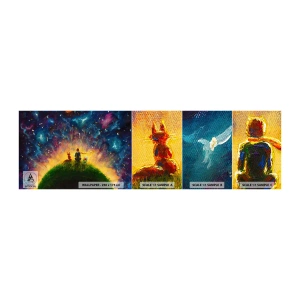 Vzorka Fototapeta Standard Eco - Láska a priateľstvo - celý svet - Pre deti, Priateľstvo, Abstrakcia - 100x30 cm