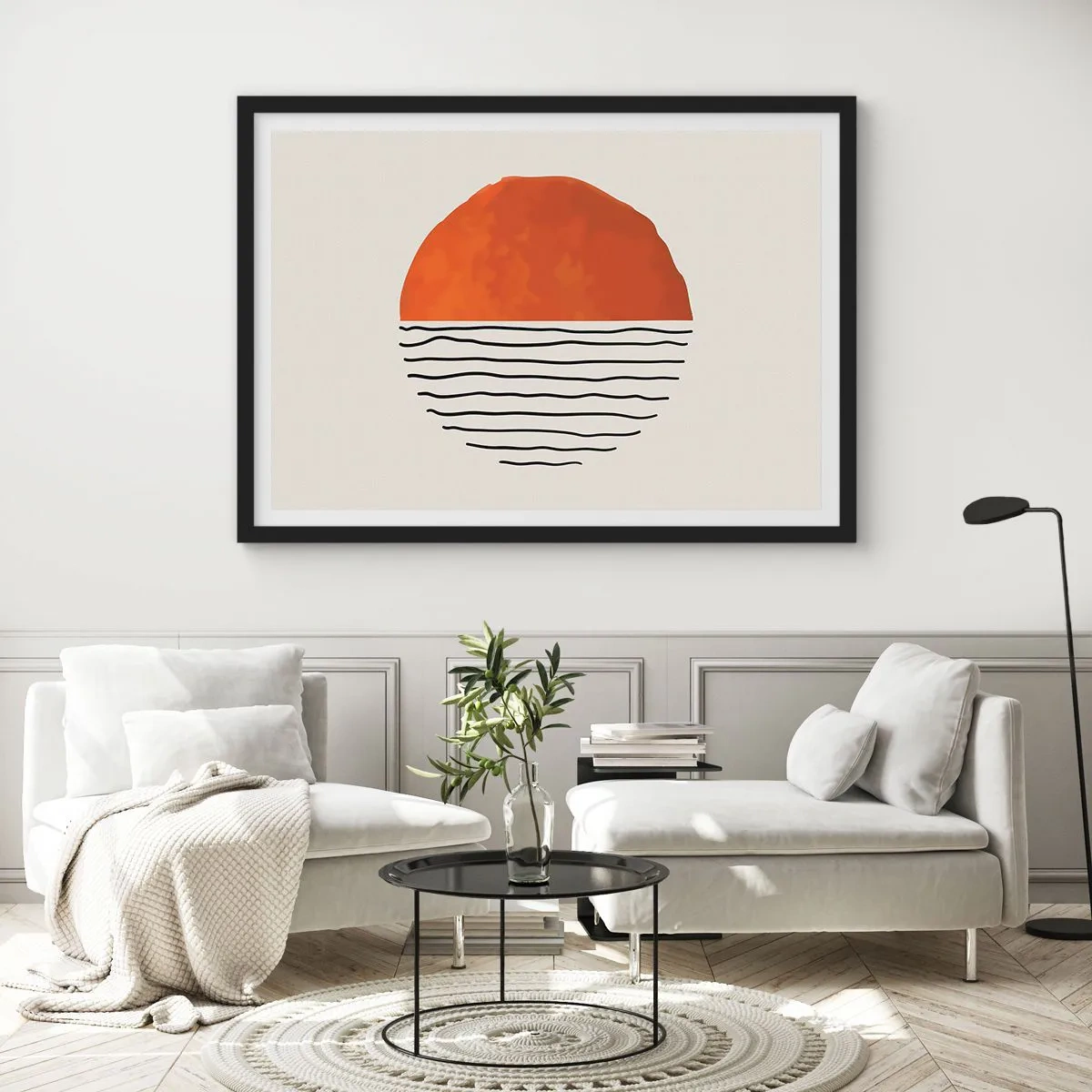 Plagát v čiernom ráme - V japonskej atmosfére - 91x61 cm