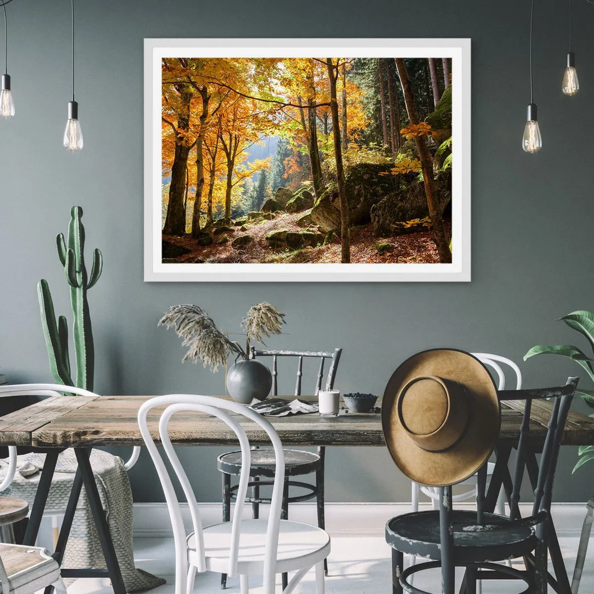 Plagát v bielom ráme - Čas na odpočinok - 70x50 cm