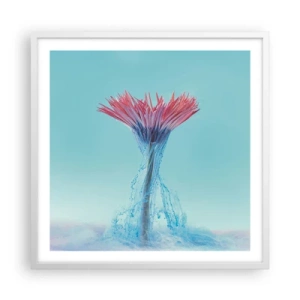 Plagát v bielom ráme - V osviežujúcom objatí - 60x60 cm
