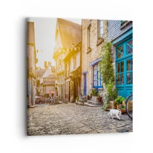 Obraz na plátne - Biely duch mestečka - 30x30 cm