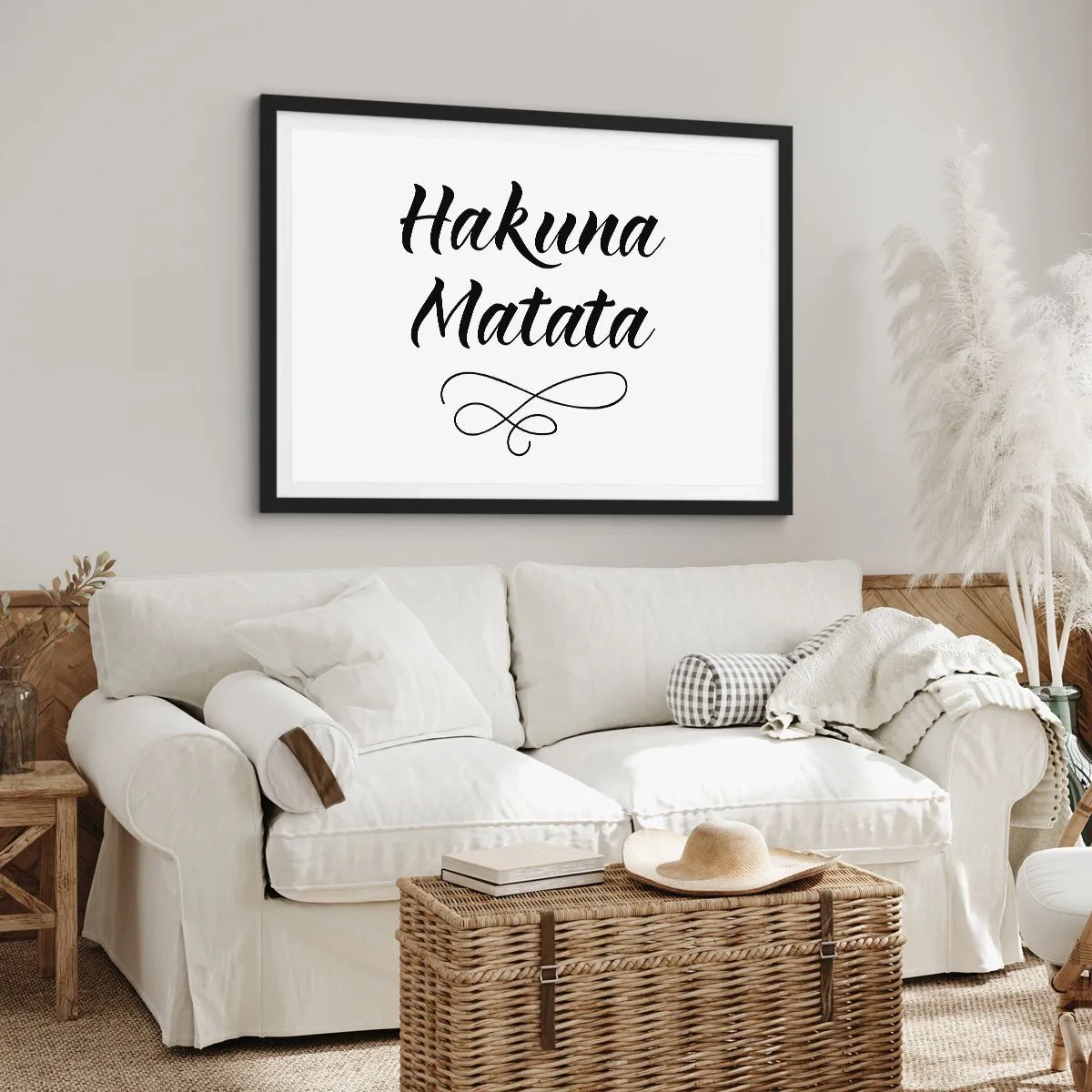 Plagát v čiernom ráme - Najlepšia rada - 91x61 cm