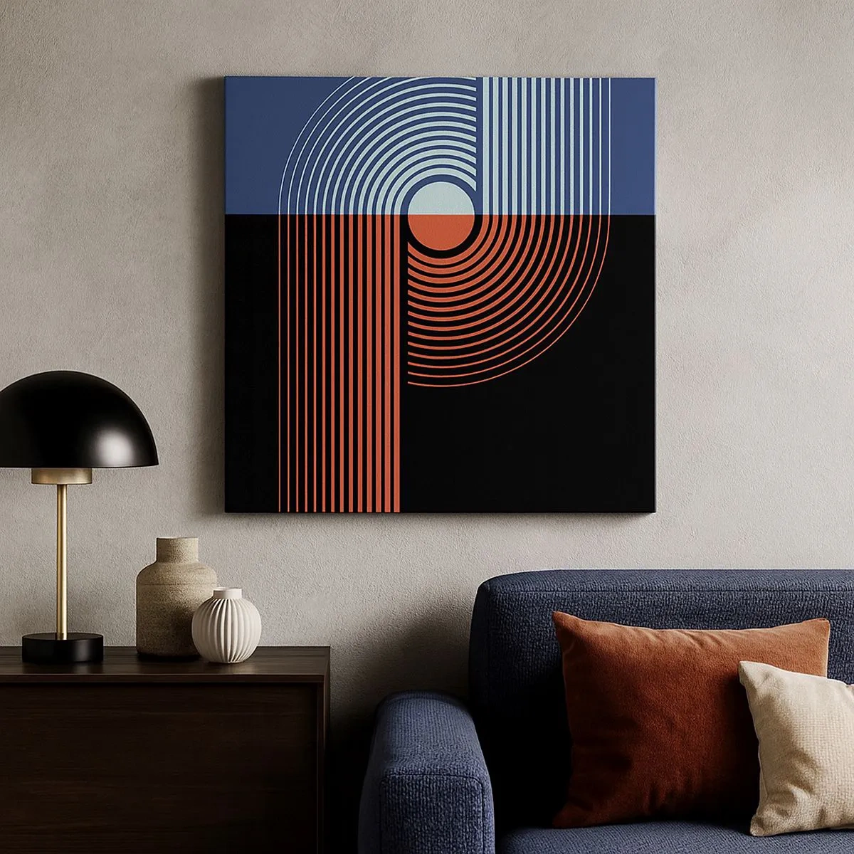 Obraz na plátne - V geometrickom objatí - 30x30 cm