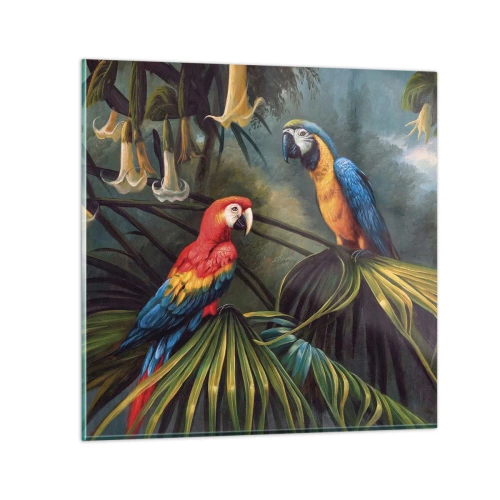 Obraz na skle - Romantizmus v trópoch - 40x40 cm