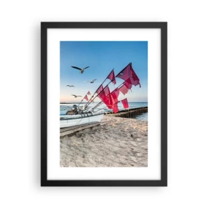 Plagát v čiernom ráme - Zaslúžená prestávka - 30x40 cm