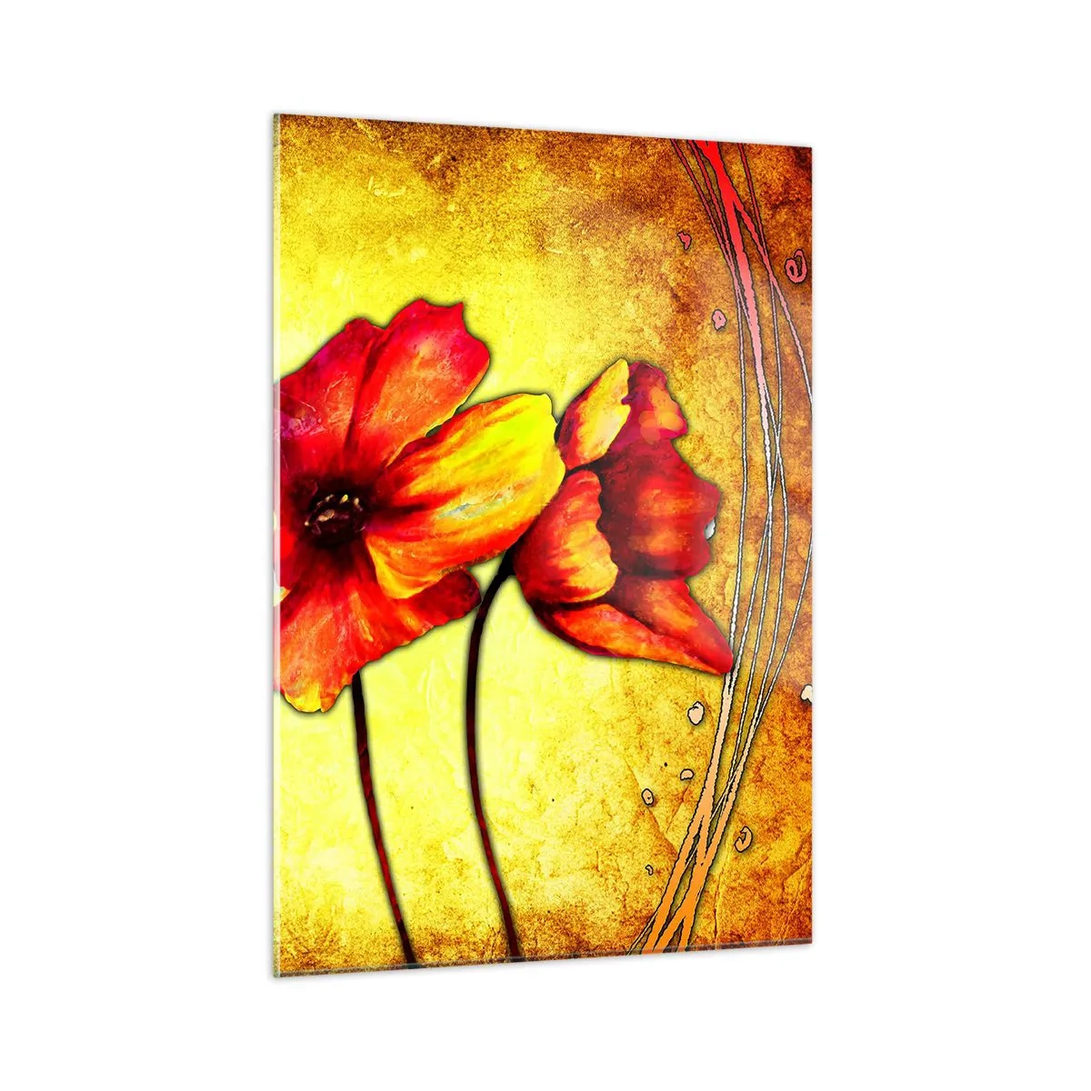 Obraz na skle - V secesnej dekorácii - 50x70 cm