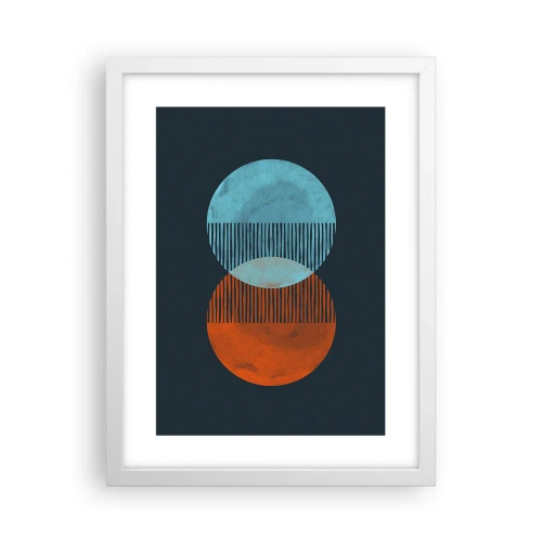 Plagát v bielom ráme - Astronomická fantázia - 30x40 cm