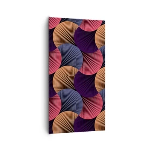 Obraz na plátne - V kruhovom rytme - 65x120 cm