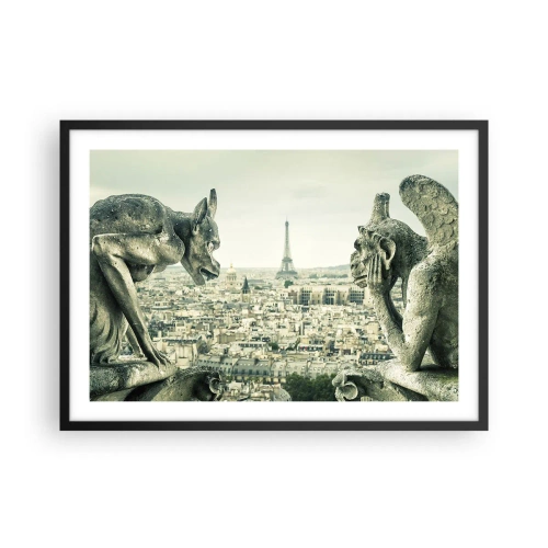 Plagát v čiernom ráme - Parížske rozprávanie - 70x50 cm