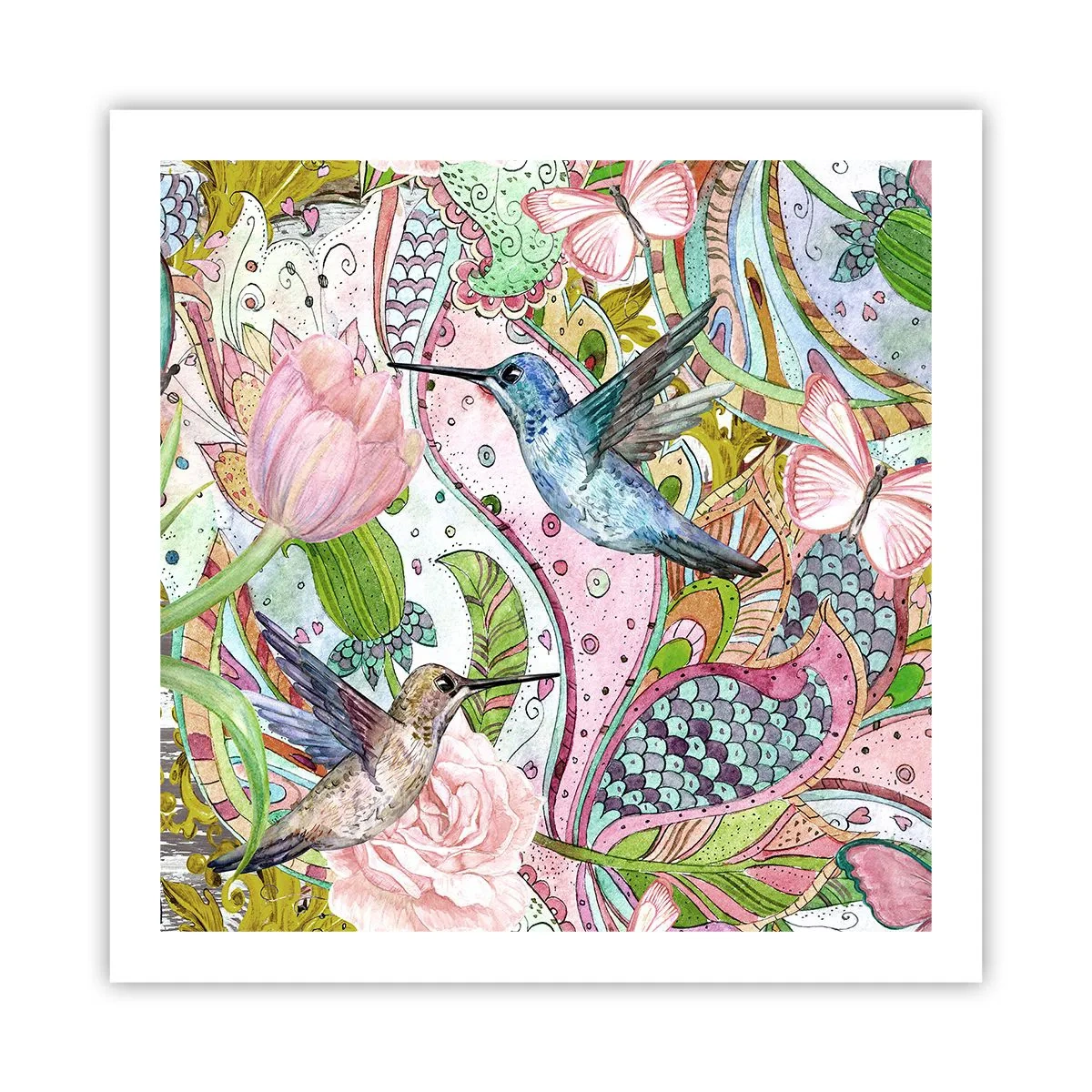 Plagát - Zamotané do lián - 60x60 cm