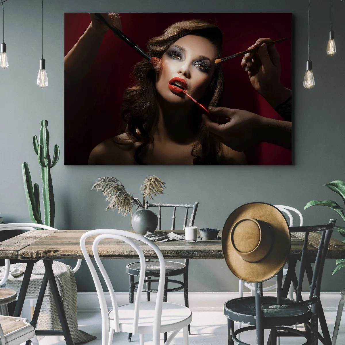 Obraz na plátne - Krásna zasnená - 120x80 cm