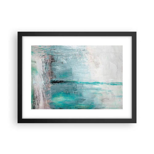 Plagát v čiernom ráme - Horizontálne v modrej - 40x30 cm