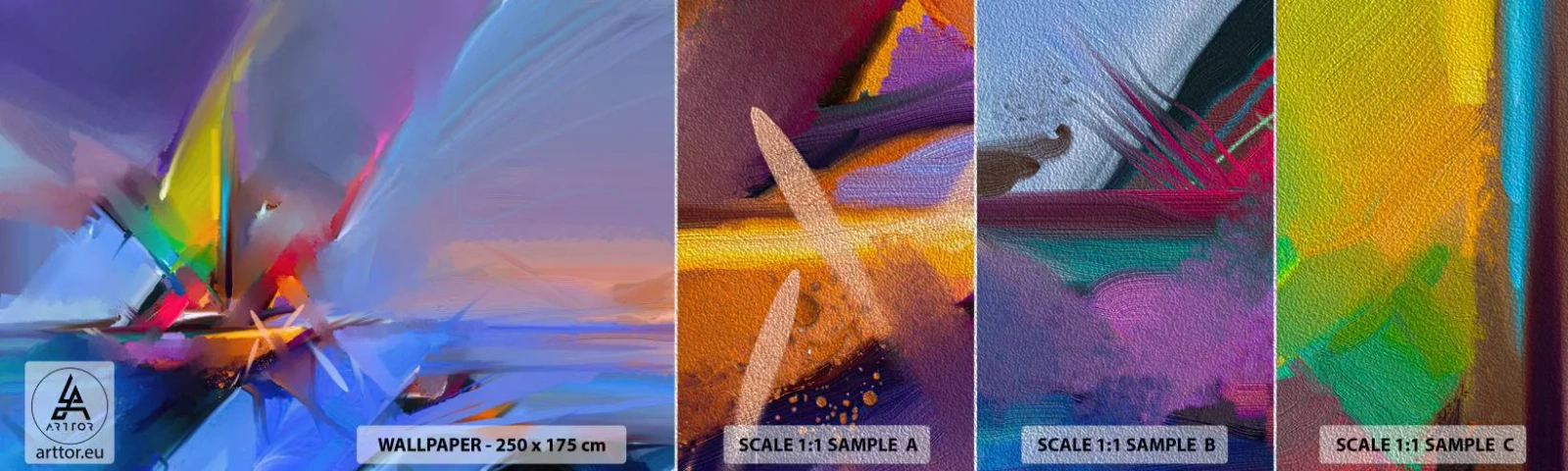 Vzorka fototapety Premium Sand - Preletela ako vták - Abstrakcia, Kus, Plachetnica - 100x30 cm