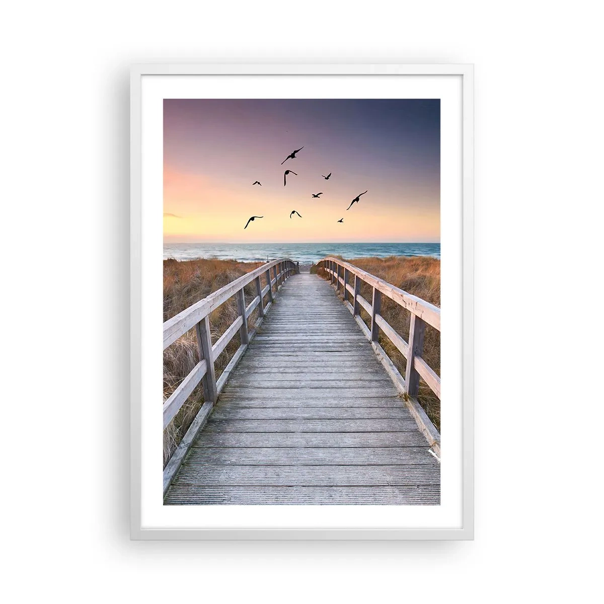 Plagát v bielom ráme - Priestor pre vzostupy - 50x70 cm