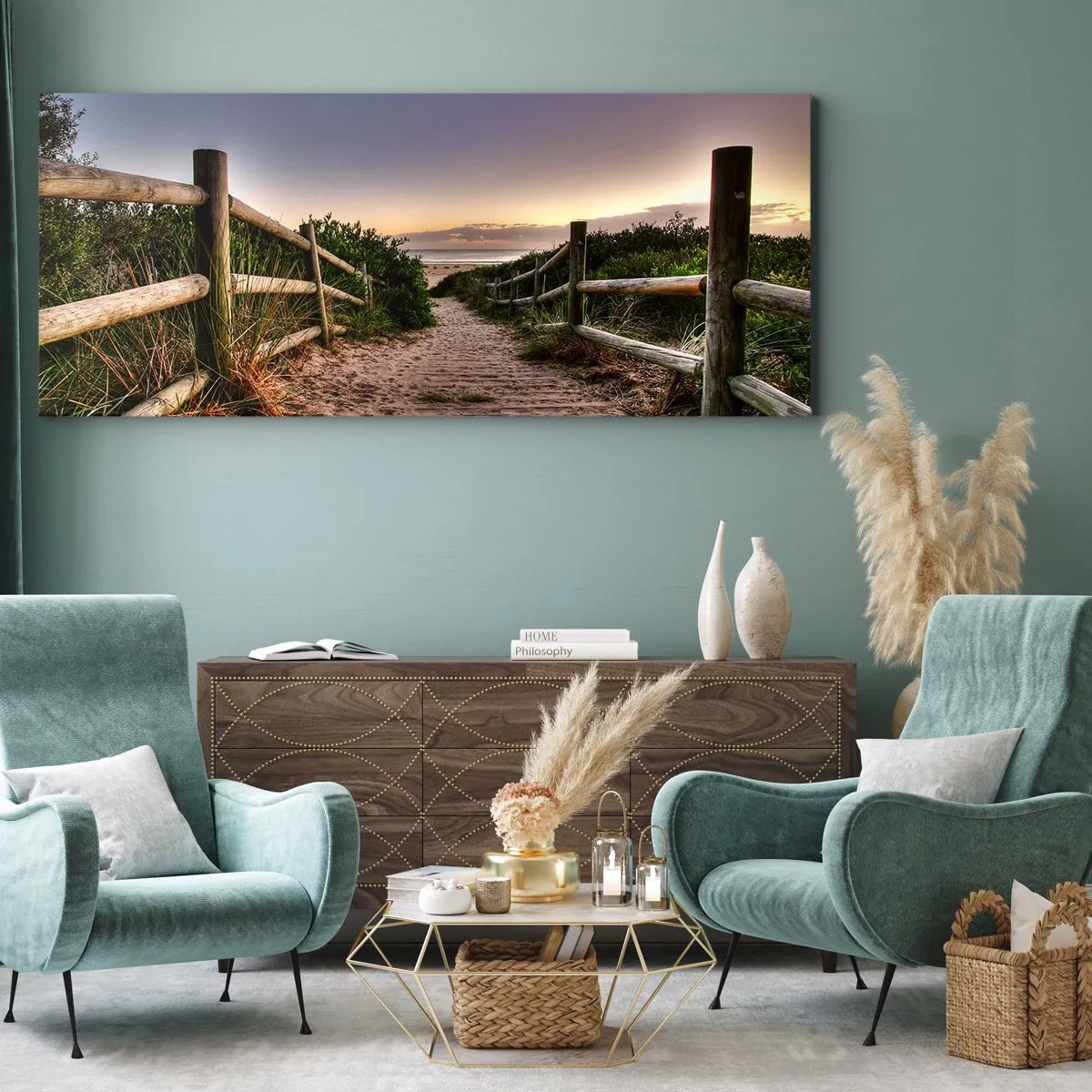 Obraz na plátne - Už je vidieť cieľ - 140x50 cm