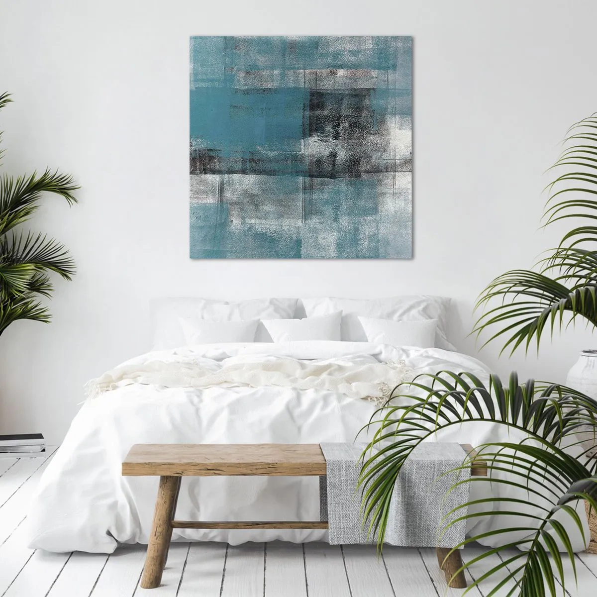 Obraz na plátne - Voda a vzduch - 70x70 cm