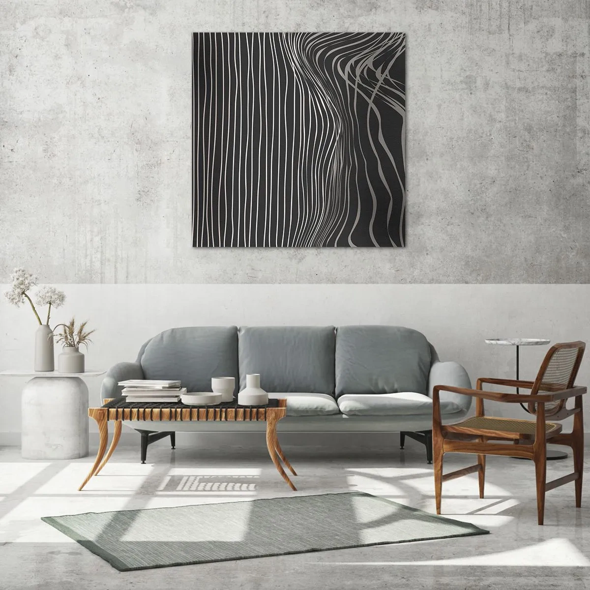 Obraz na skle - Rytmus a prízvuk - 70x70 cm