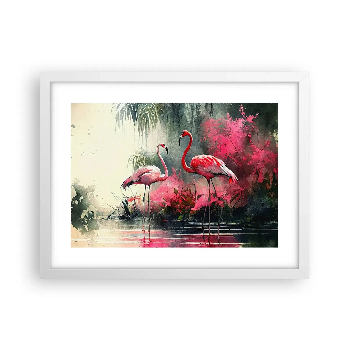 Plagát v bielom ráme - Hodiny prírodného kúzla - 40x30 cm