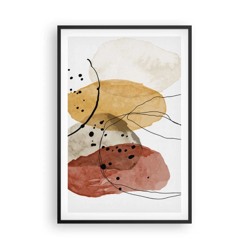Plagát v čiernom ráme - Ako ľahký, priezračný vzduch - 61x91 cm