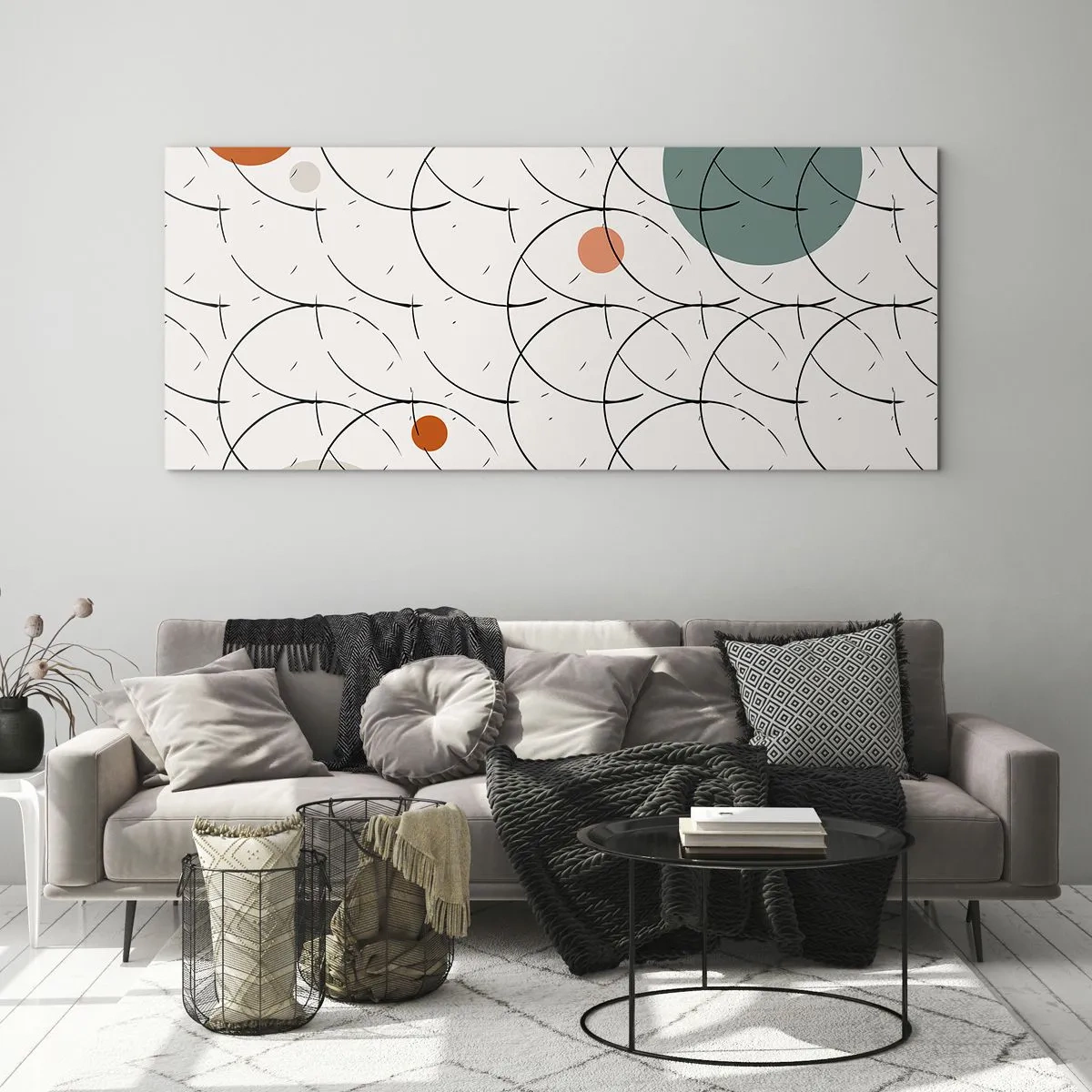 Obraz na skle - V duchu pop-artu - 140x50 cm