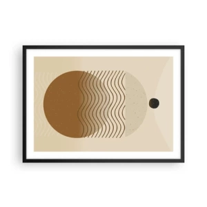 Plagát v čiernom ráme - O pôvode geometrických obrazcov - 70x50 cm