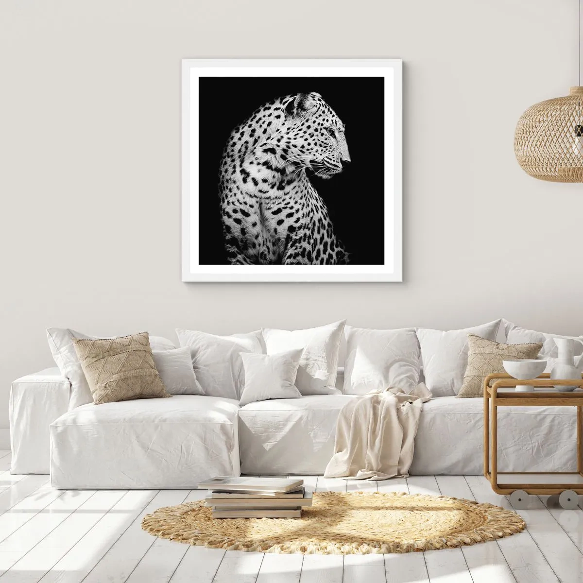 Plagát v bielom ráme - Pravý profil perfektný! - 60x60 cm