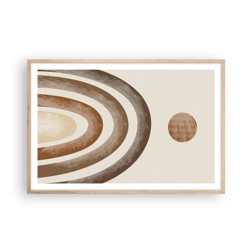 Plagát v ráme zo svetlého duba - V ďalekej galaxii - 91x61 cm