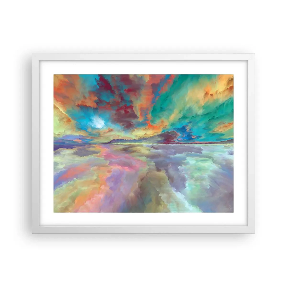 Plagát v bielom ráme - Dve neba - 50x40 cm