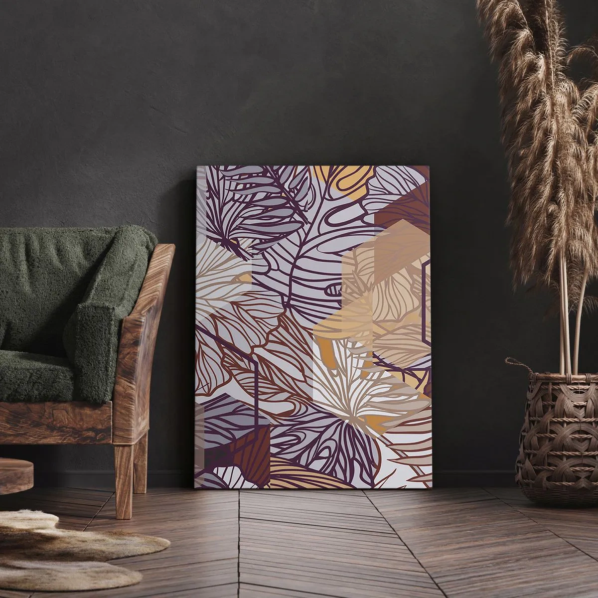 Obraz na plátne - Nemožný vzťah medzi geometriou a prírodou - 50x70 cm
