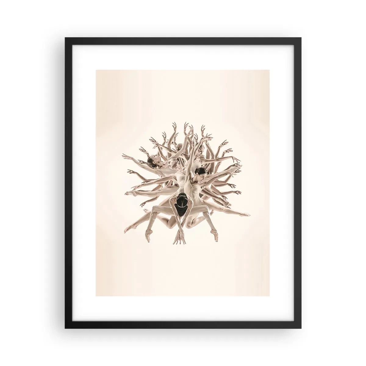 Plagát v čiernom ráme - Rozkvet v tanci - 40x50 cm