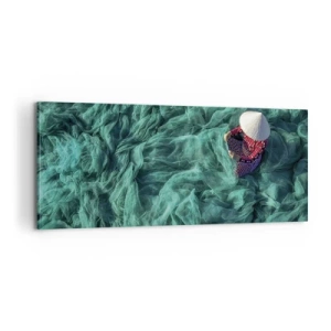 Obraz na plátne - V mori sietí - 100x40 cm