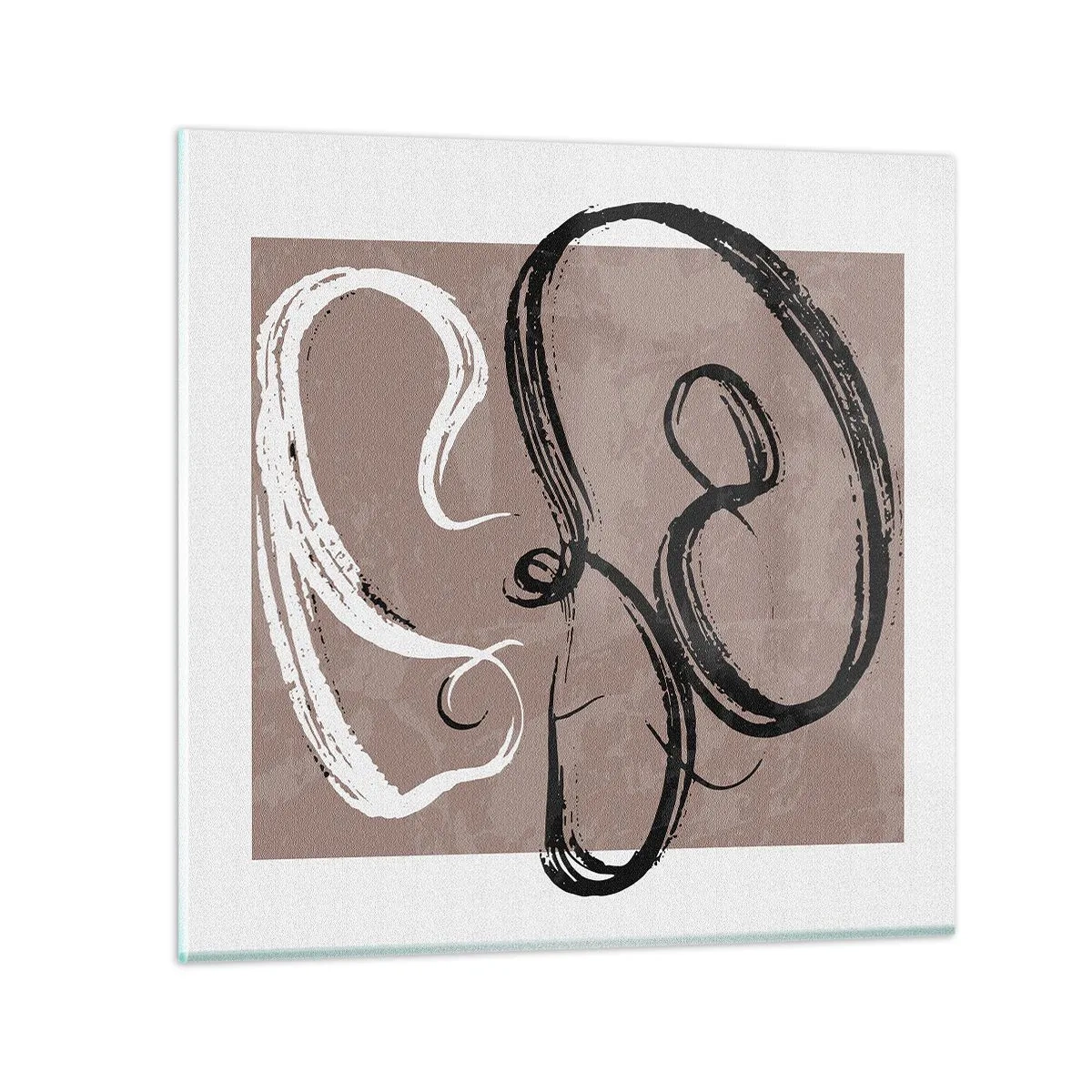 Obraz na skle - Kompozícia – hľadanie úplnosti - 40x40 cm