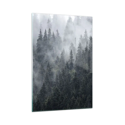 Obraz na skle - Lesné svitania - 80x120 cm