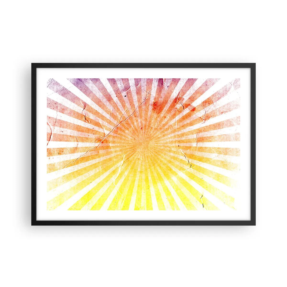 Plagát v čiernom ráme - Východy a západy - 70x50 cm