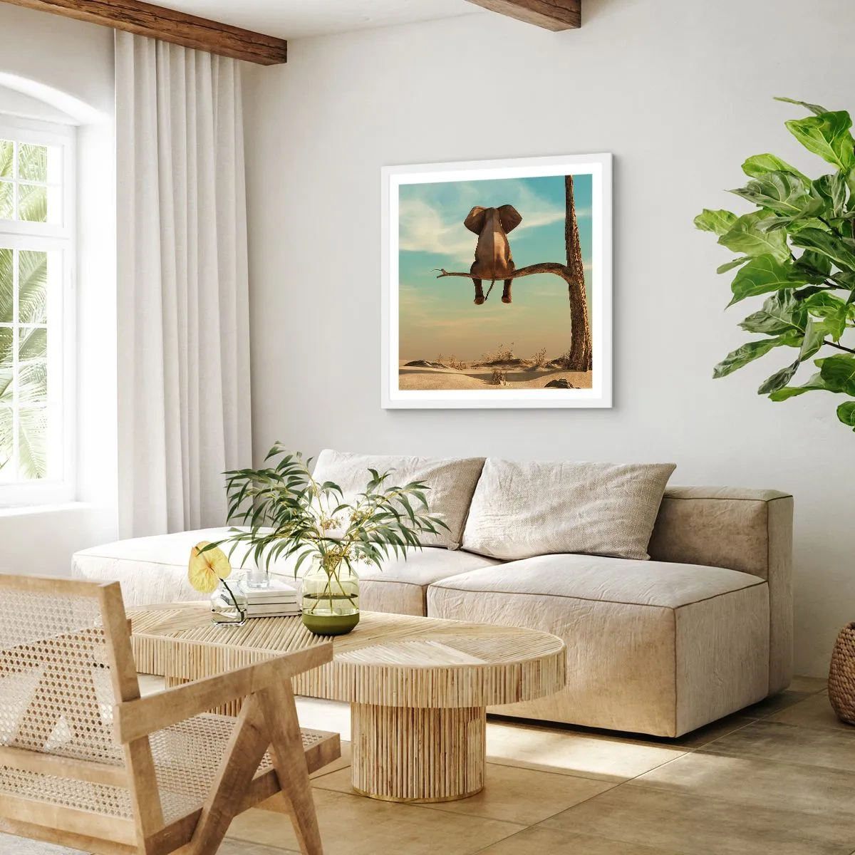 Plagát v bielom ráme - Nový uhol pohľadu - 50x50 cm