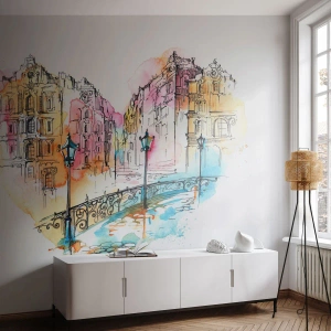 Fototapeta Premium Canvas - Srdce mesta - Mesto, Architektúra, Most - 400x280 cm