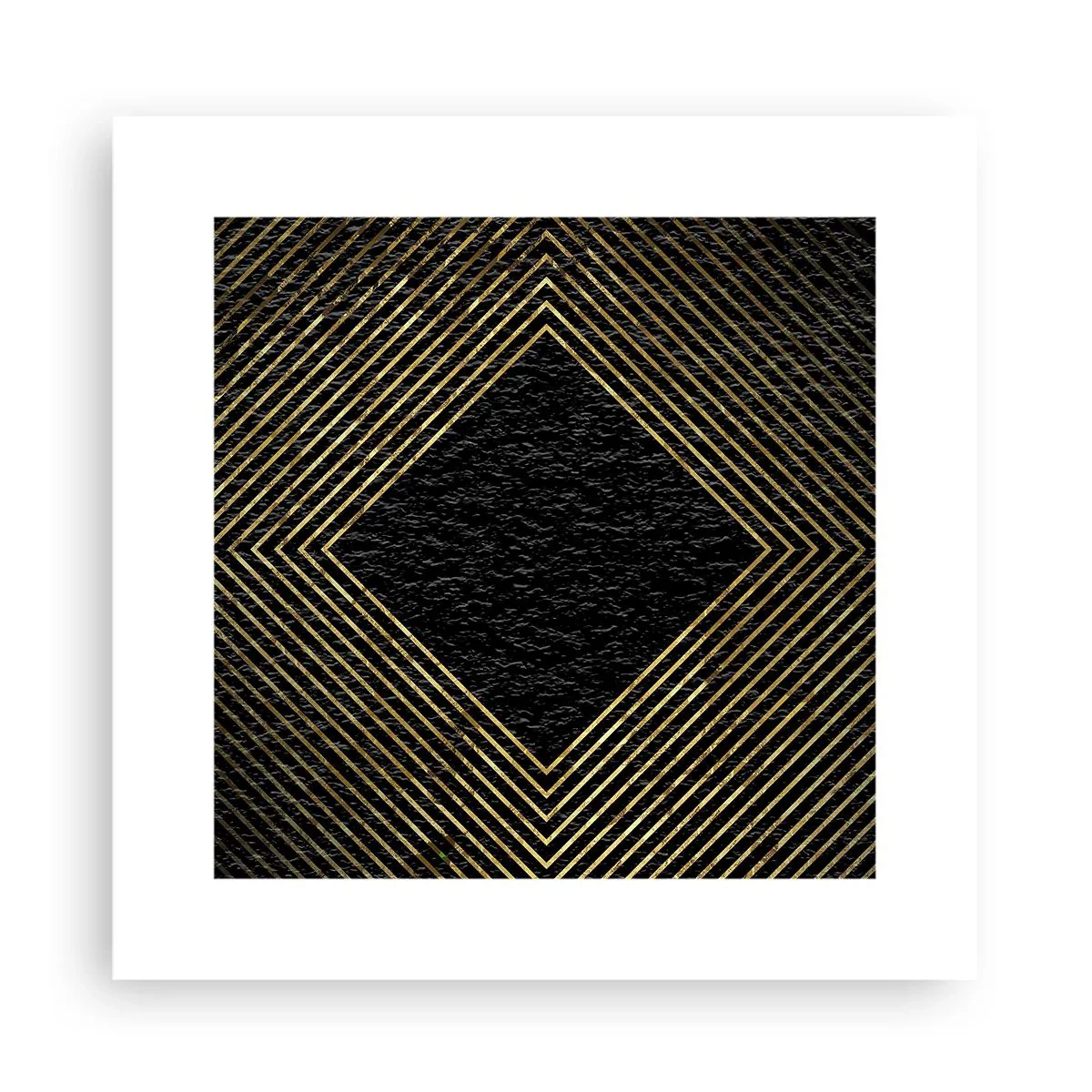 Plagát - Geometria v štýle glamour - 30x30 cm