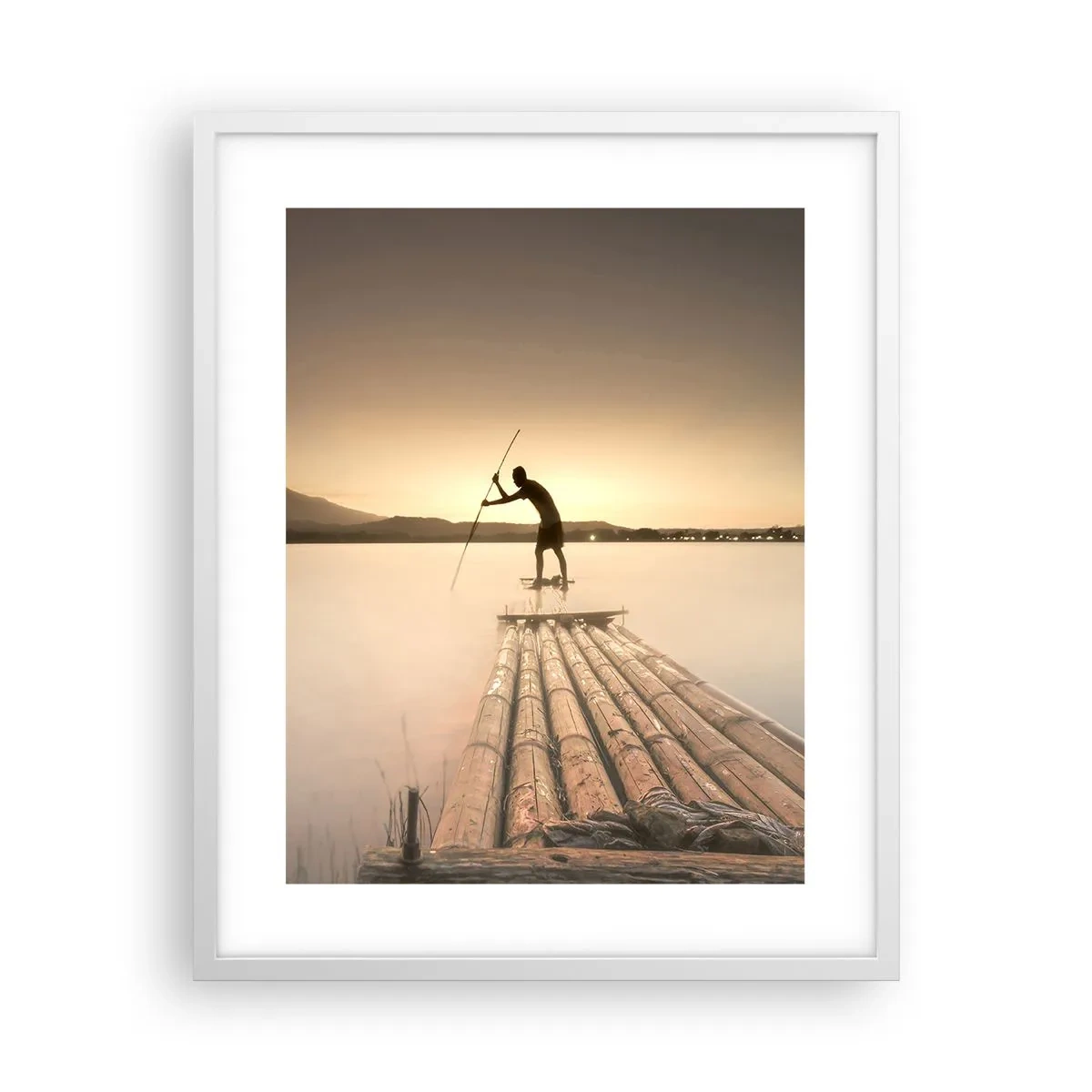 Plagát v bielom ráme - Pred odpočinkom - 40x50 cm