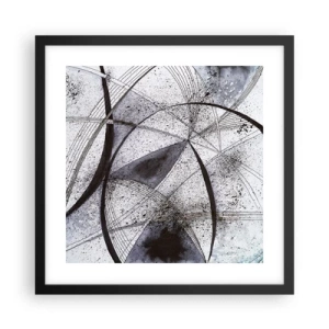 Plagát v čiernom ráme - Futuristická fantázia - 40x40 cm