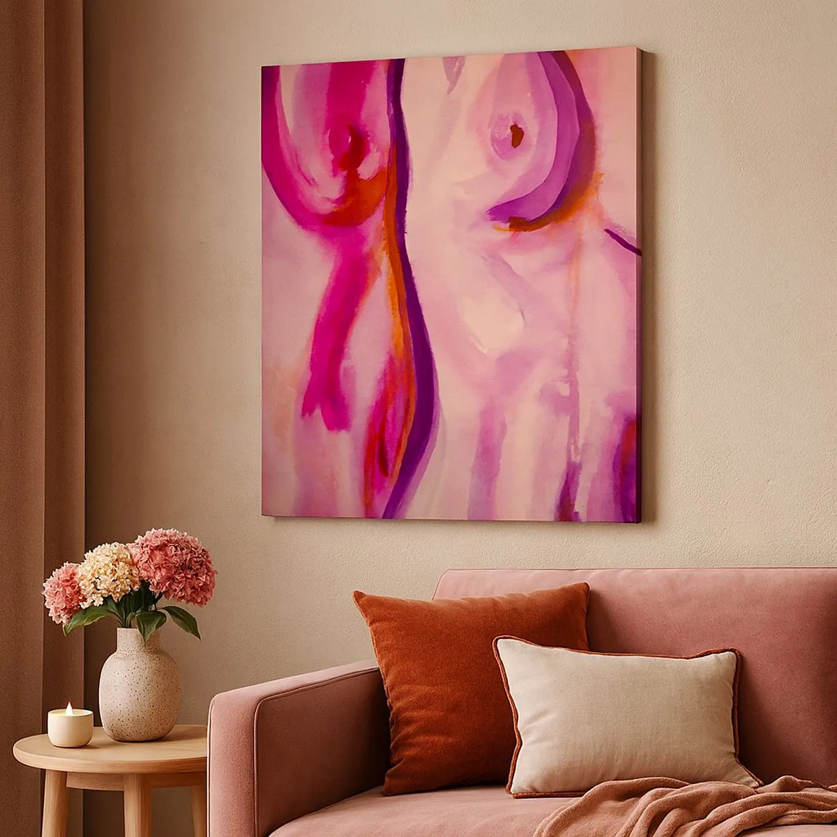 Obraz na plátne - Óda na ženskosť - 30x30 cm