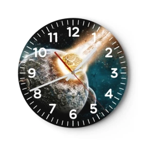 Nástenné hodiny - Skaza alebo narodenie? - 30x30 cm