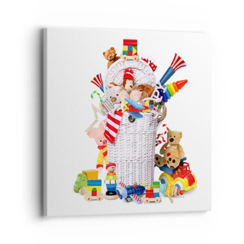 Obraz na plátne - Poklady dieťatka - 30x30 cm