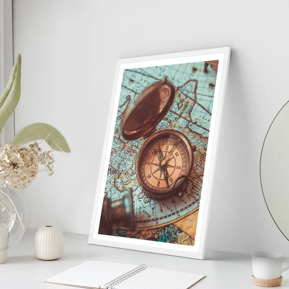 Plagát v bielom ráme - Pre dobrodruha - 30x40 cm