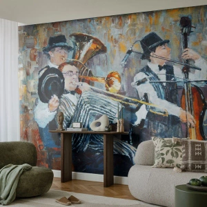 Fototapeta Standard Eco - Celý tento jazz - Hudba, kapela, Hudobné nástroje - 500x350 cm