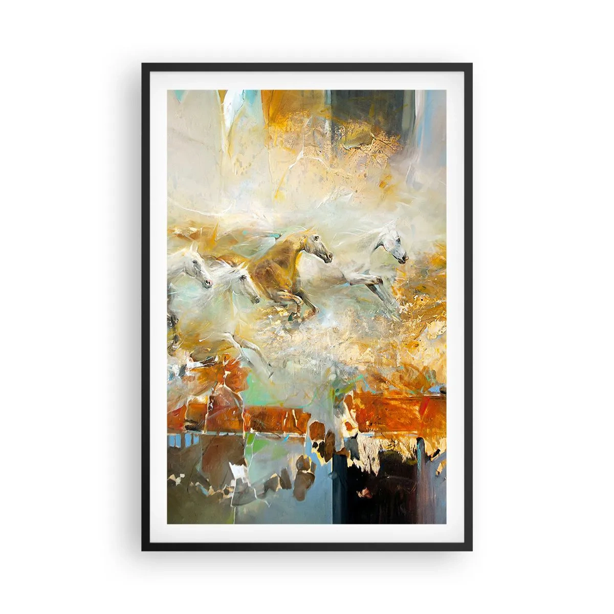 Plagát v čiernom ráme - Cvála svetlom - 61x91 cm