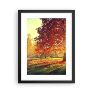 Plagát v čiernom ráme - Červené je krásne - 30x40 cm