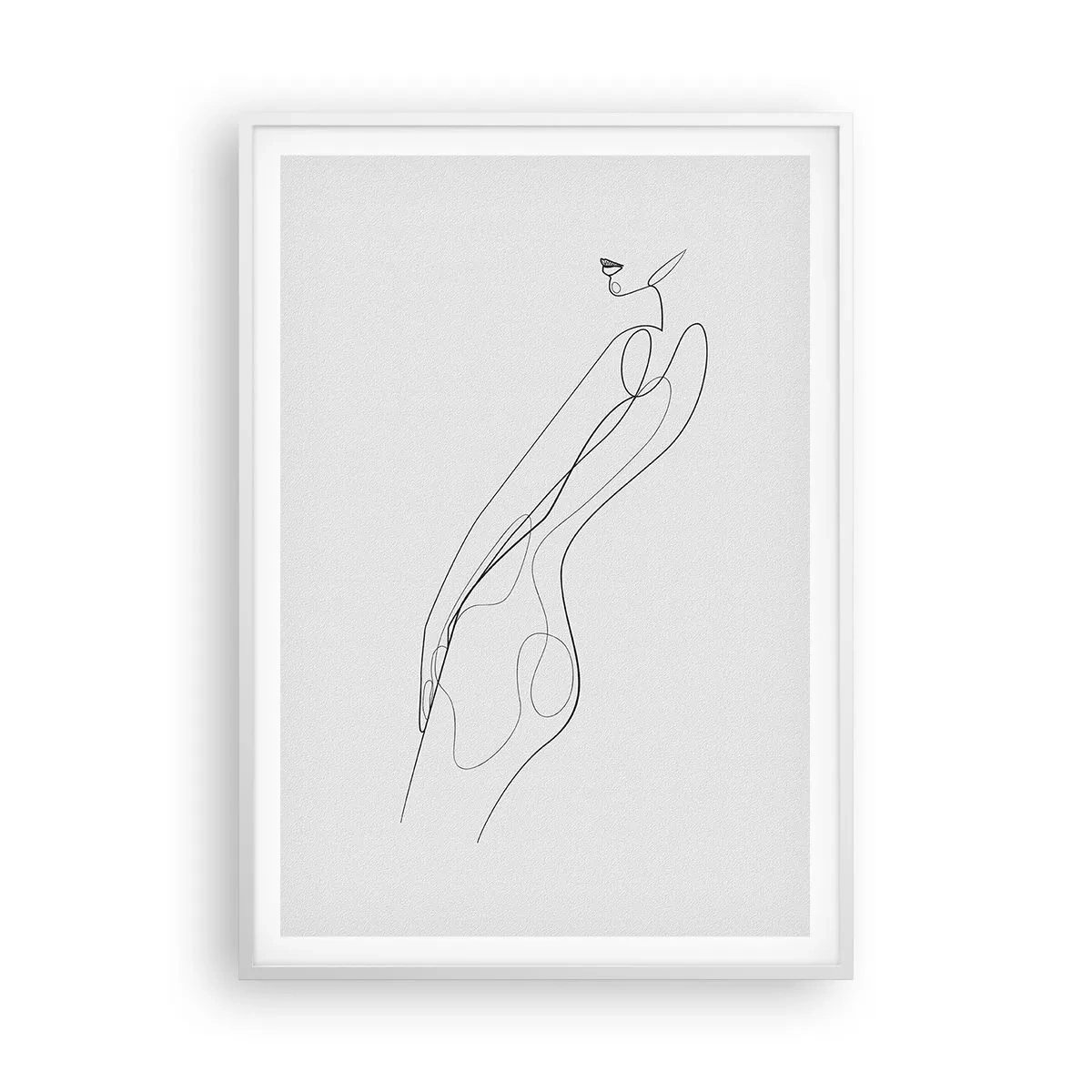 Plagát v bielom ráme - Iba sľub - 70x100 cm
